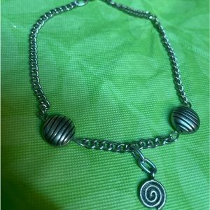 Silver anklet